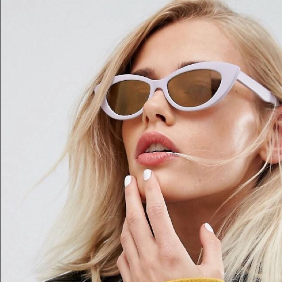 ASOS Accessories - NWT ASOS lilac cat eye small sunglasses mirrored